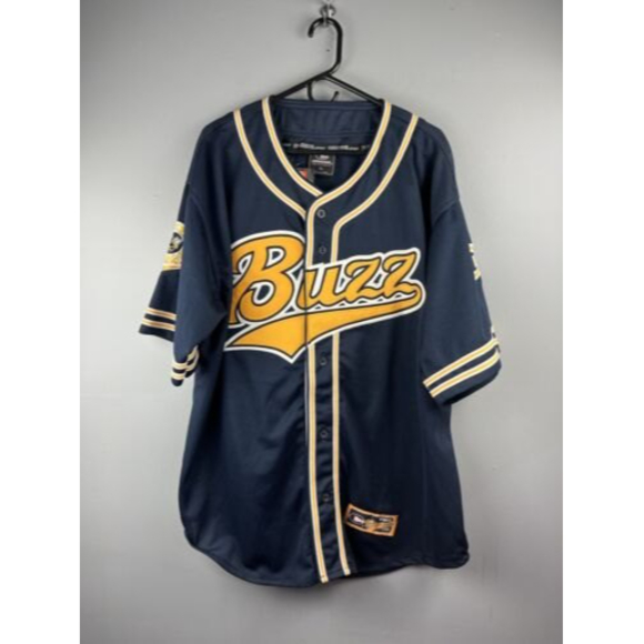 Colosseum Other - Vintage Georgia Tech Navy Blue Yellow Jackets Button Front Jersey Mens XL NWT